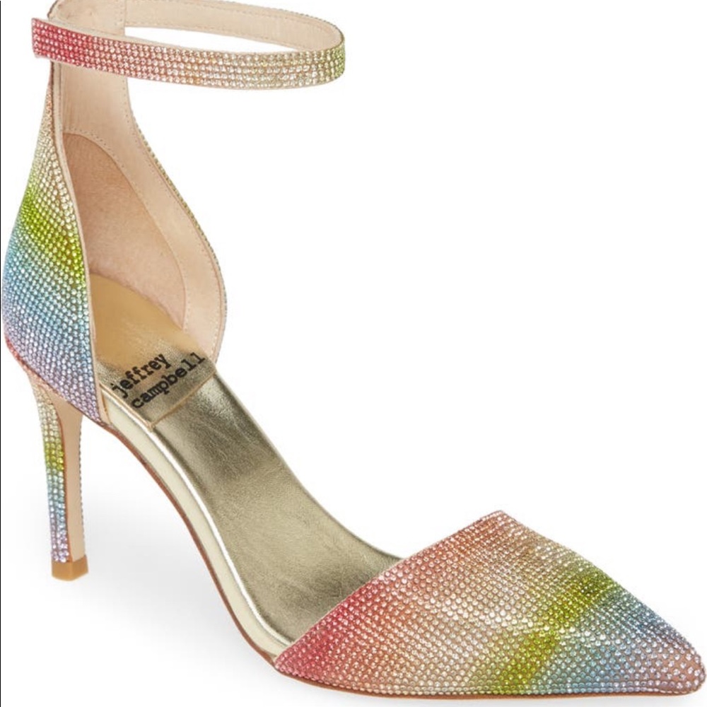 Jeffrey Campbell Soltair ankle strap pumps